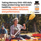 LifeSeasons NeuroQ DHA-400 bottle with ingredients list