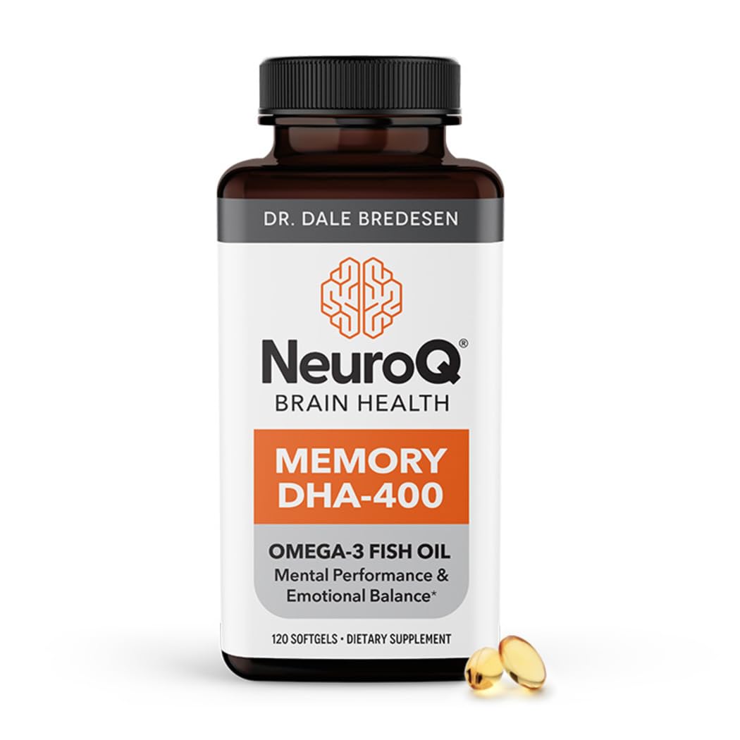 LifeSeasons NeuroQ DHA-400 softgel bottle front view