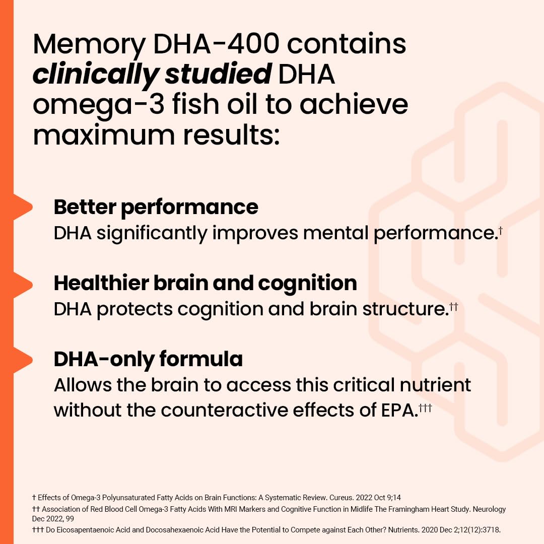 LifeSeasons NeuroQ DHA-400 softgels on a wooden table