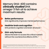 LifeSeasons NeuroQ DHA-400 softgels on a wooden table