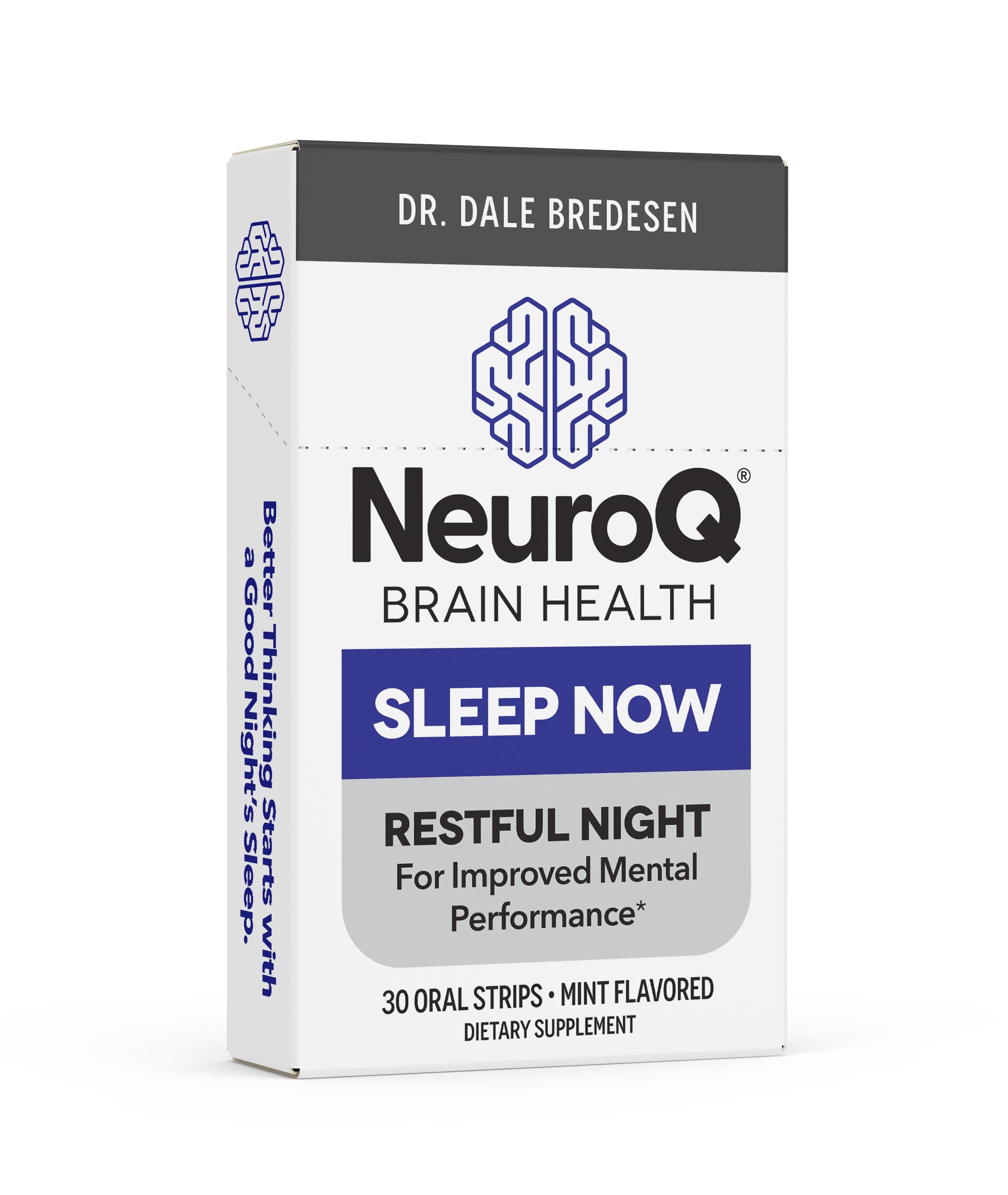 LifeSeasons NeuroQ Sleep Now mint oral strips front view