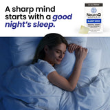 LifeSeasons NeuroQ Sleep Now mint oral strips with fresh mint leaves