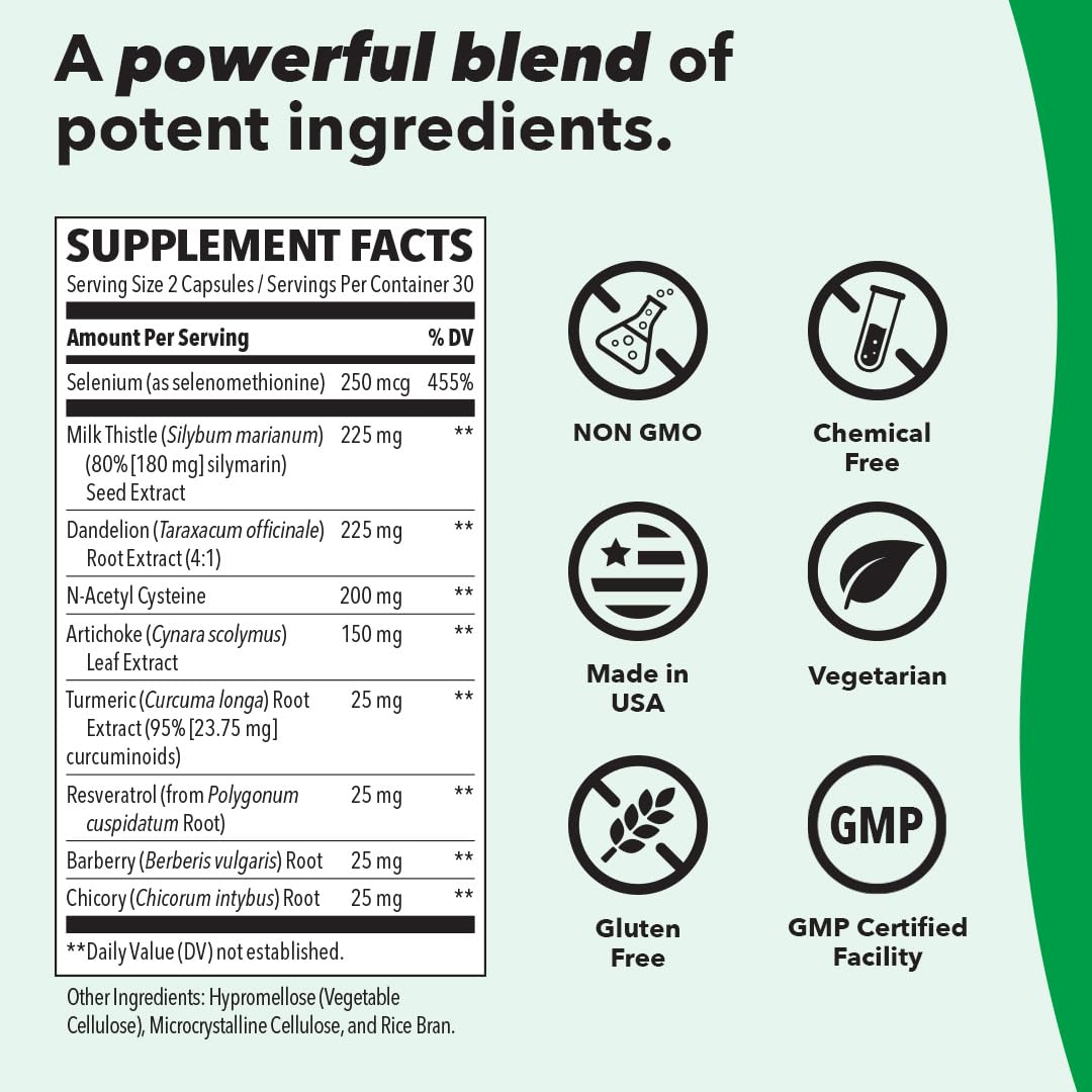 LifeSeasons Puri-T Milk Thistle Supplement ingredients list on packaging