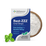 LifeSeasons Rest-ZZZ Oral Strips packaging front view