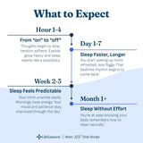 LifeSeasons Rest-ZZZ Oral Strips side view with ingredients list