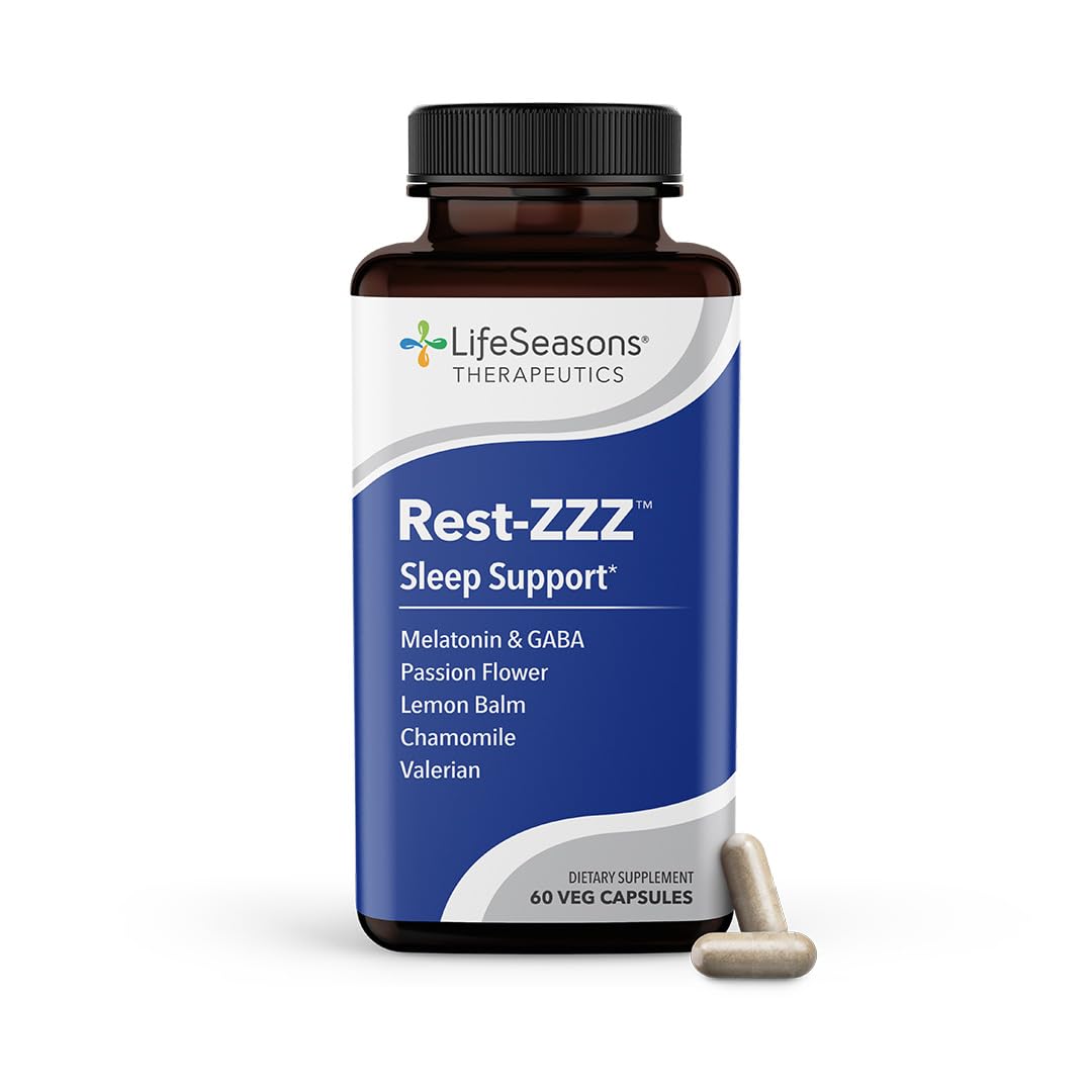 LifeSeasons Rest-ZZZ Sleep Supplement Capsules front view