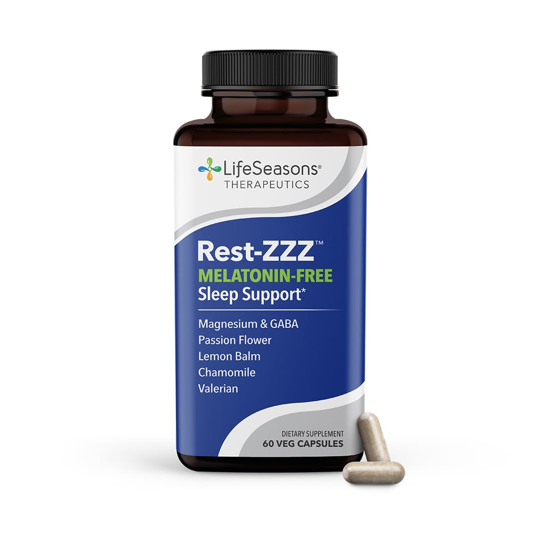 LifeSeasons Rest-ZZZ Sleep Supplement Capsules front view
