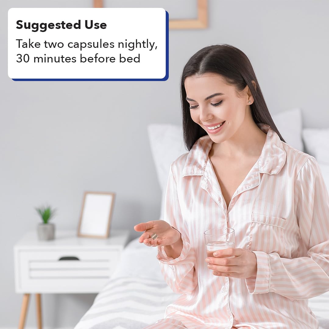 LifeSeasons Rest-ZZZ Sleep Supplement Capsules side view