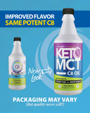 LIFESENSE C8 MCT Oil 907g back view with nutritional information