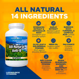 LifeSource Vitamins Echinacea Capsules on a wooden table