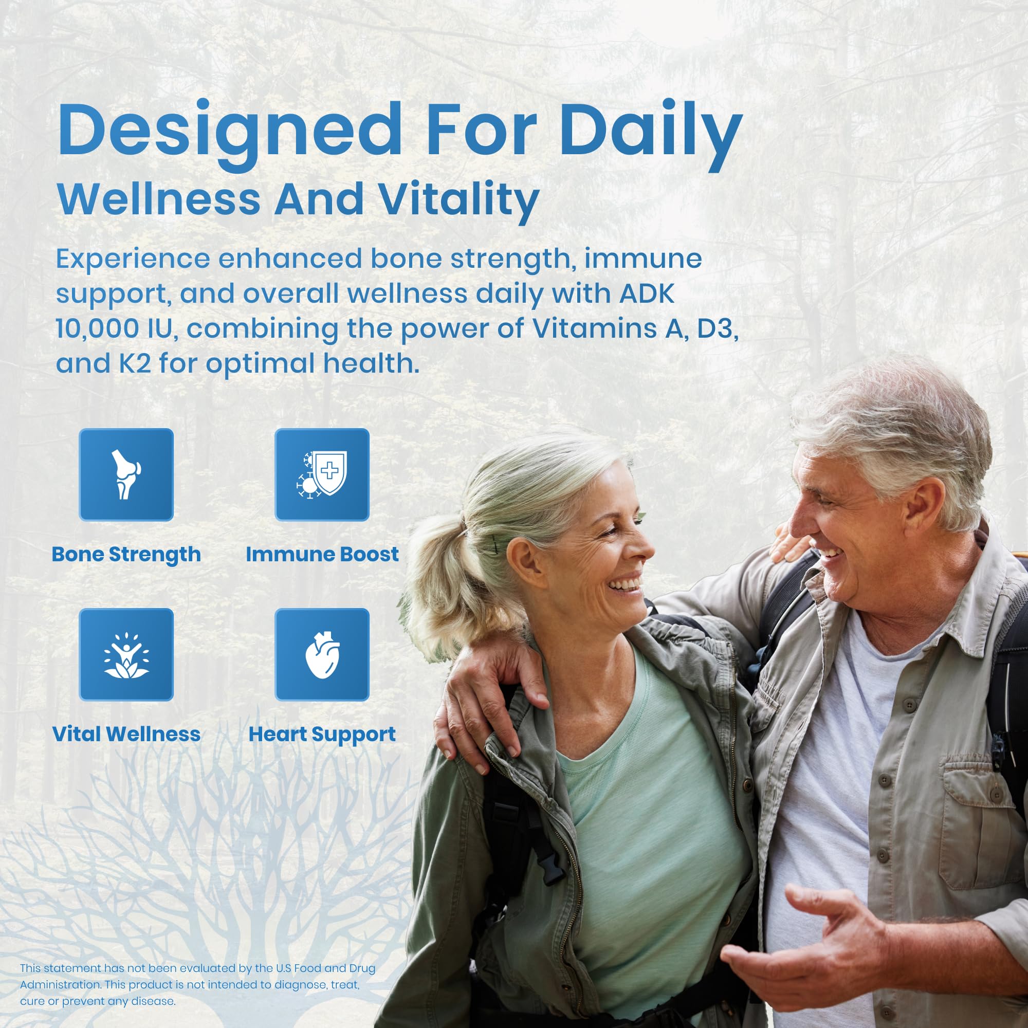 LifeStrength ADK 10 Vitamin Supplement packaging details