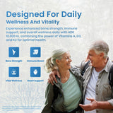LifeStrength ADK 10 Vitamin Supplement packaging details