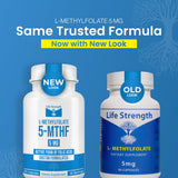 LifeStrength Methylfolate 15mg Dietary Supplement capsule close-up