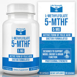 LifeStrength Methylfolate 15mg Dietary Supplement front view