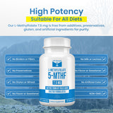 LifeStrength Methylfolate 15mg supplement with measuring spoon