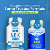 LifeStrength Vitamin ADK Supplement capsule close-up