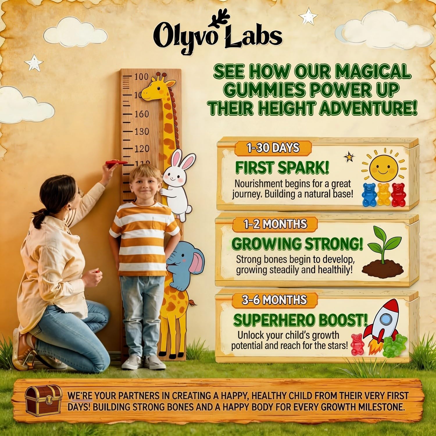 Lifestyle image of a teen enjoying Olyvo Labs Multivitamin Gummies