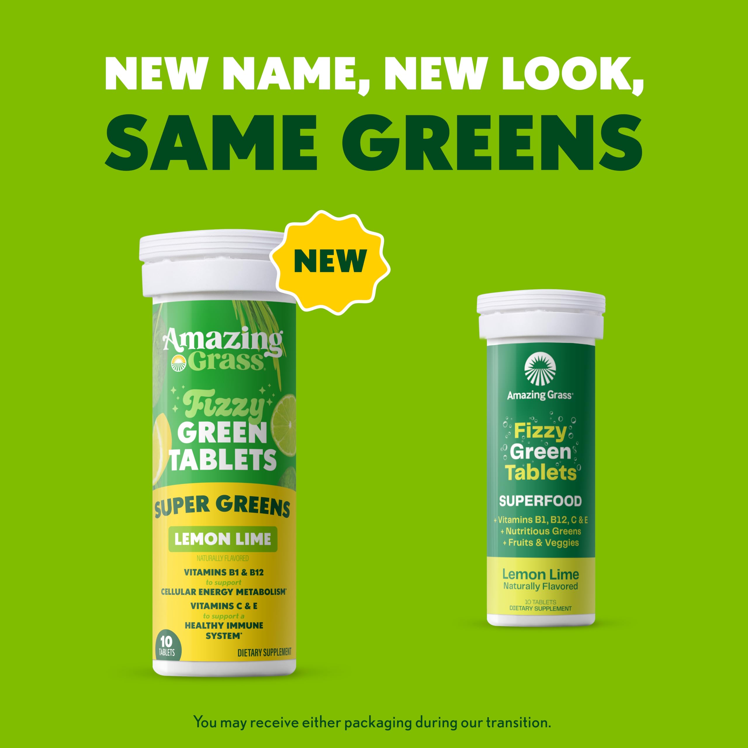 Lifestyle image of Amazing Grass Green Superfood Tablets in a kitchen