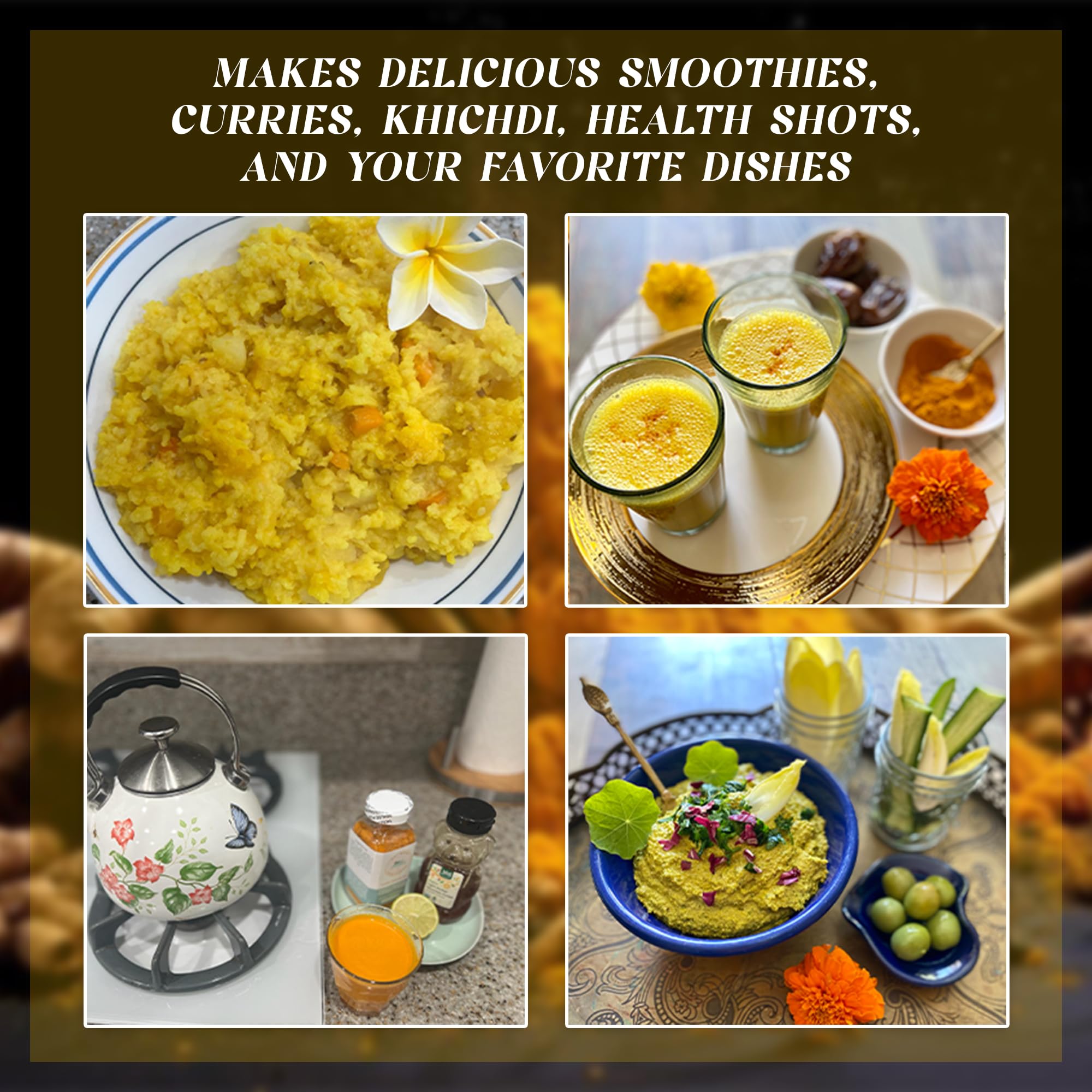 Lifestyle image of cooking with Lakadong Turmeric Powder