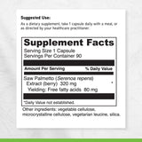 Lifestyle image of DAVINCI Saw Palmetto capsules on a kitchen counter