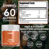 Lifestyle image of Droppels Iron Gummies on a kitchen counter