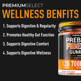 Lifestyle image of fiber gummies on a kitchen counter