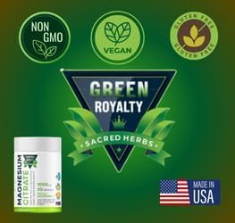 Lifestyle image of GREEN ROYALTY Magnesium Supplement with fitness gear