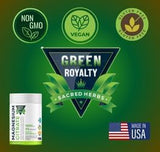 Lifestyle image of GREEN ROYALTY Magnesium Supplement with fitness gear