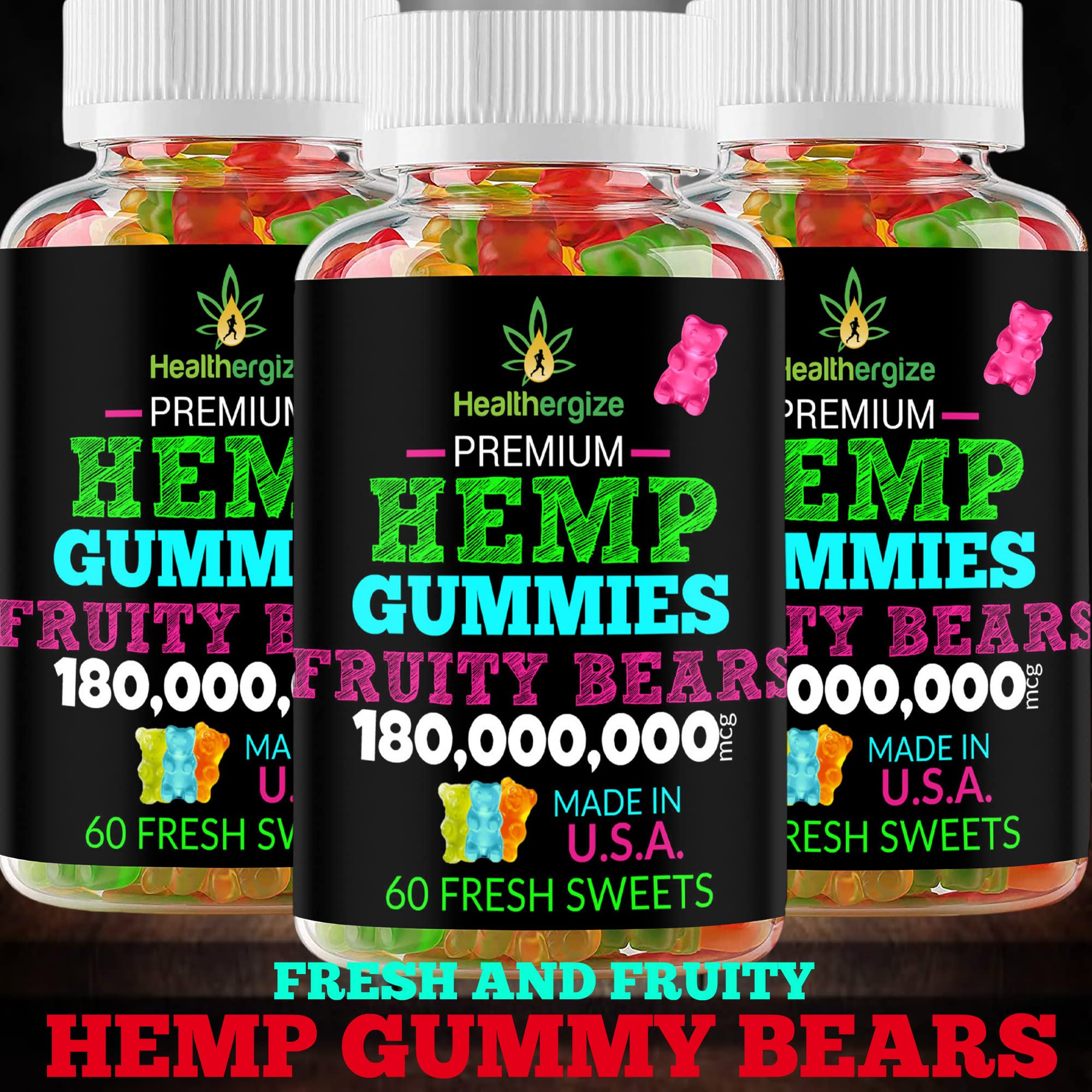 Lifestyle image of Healthergize Hemp Gummies with tea
