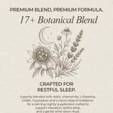 Lifestyle image of Hermetica Superfoods Hush Sleeping Gummies on a bedside table