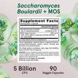Lifestyle image of Jarrow Formulas Saccharomyces Boulardii + MOS capsules with water