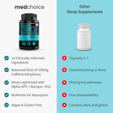Lifestyle image of MEDCHOICE Ginkgo Biloba supplement on a desk