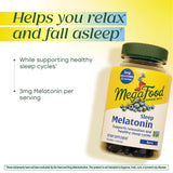 Lifestyle image of MegaFood Melatonin Gummies on a bedside table