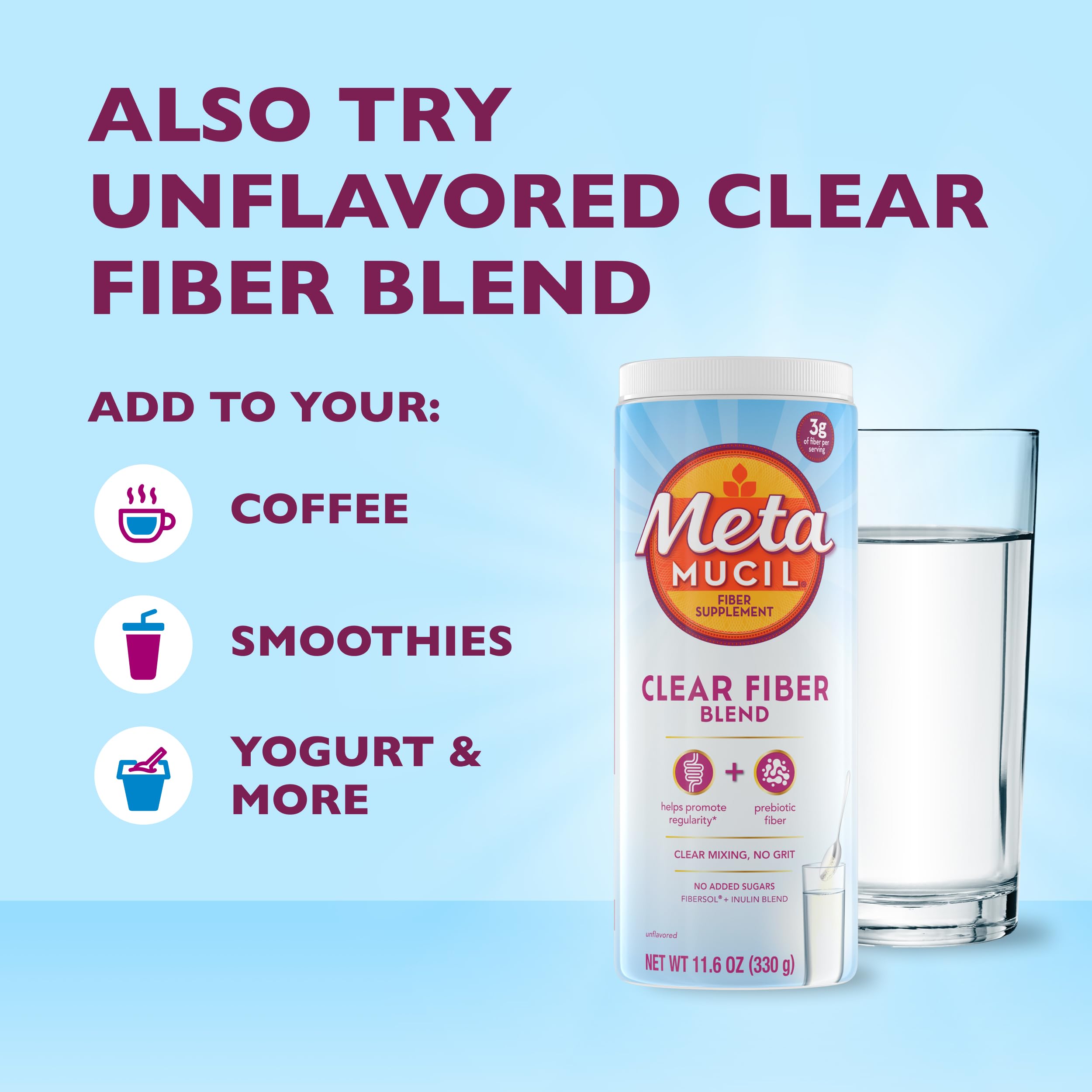 Lifestyle image of Metamucil Clear Fiber Blend Stick Pack outdoors