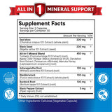Lifestyle image of NEW AGE Sea Moss Capsules with a glass of water