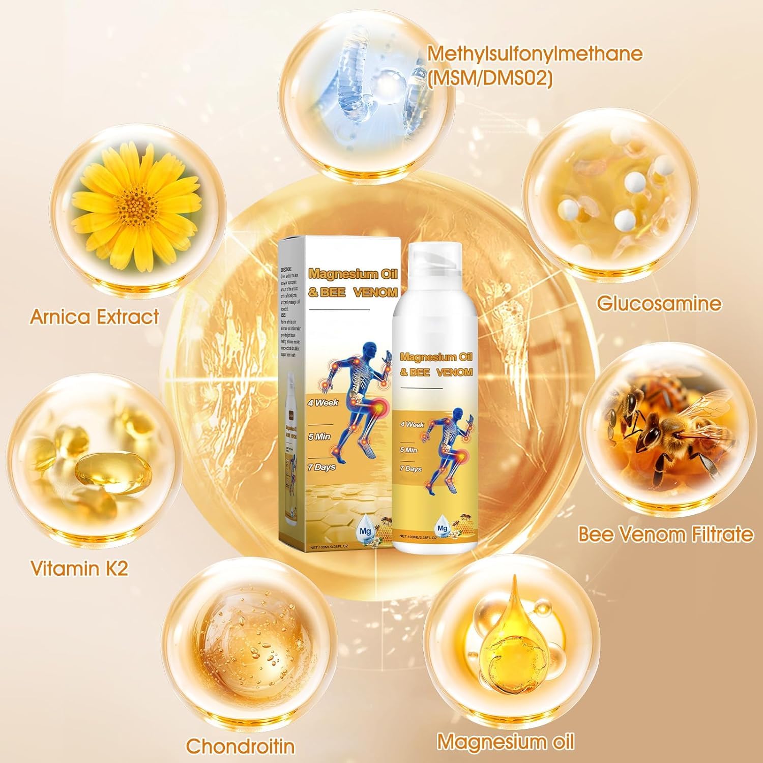 lifestyle image of ploreatu Magnesium Oil Bee Venom Joint Spray in use