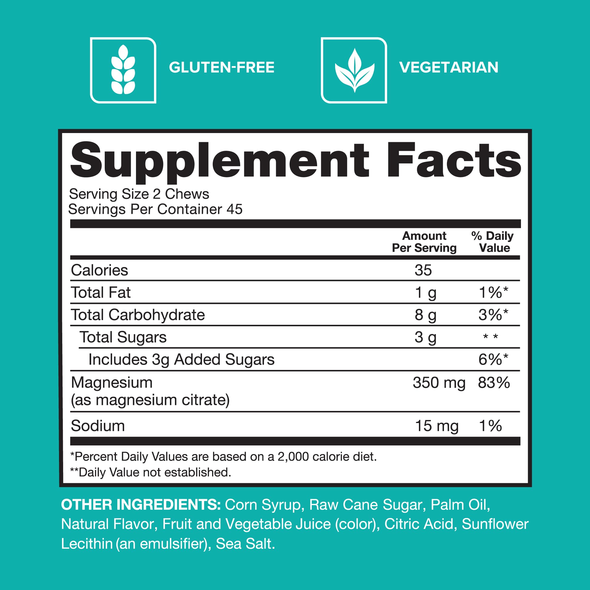 Lifestyle image of Qunol Magnesium Citrate Chews on a kitchen counter