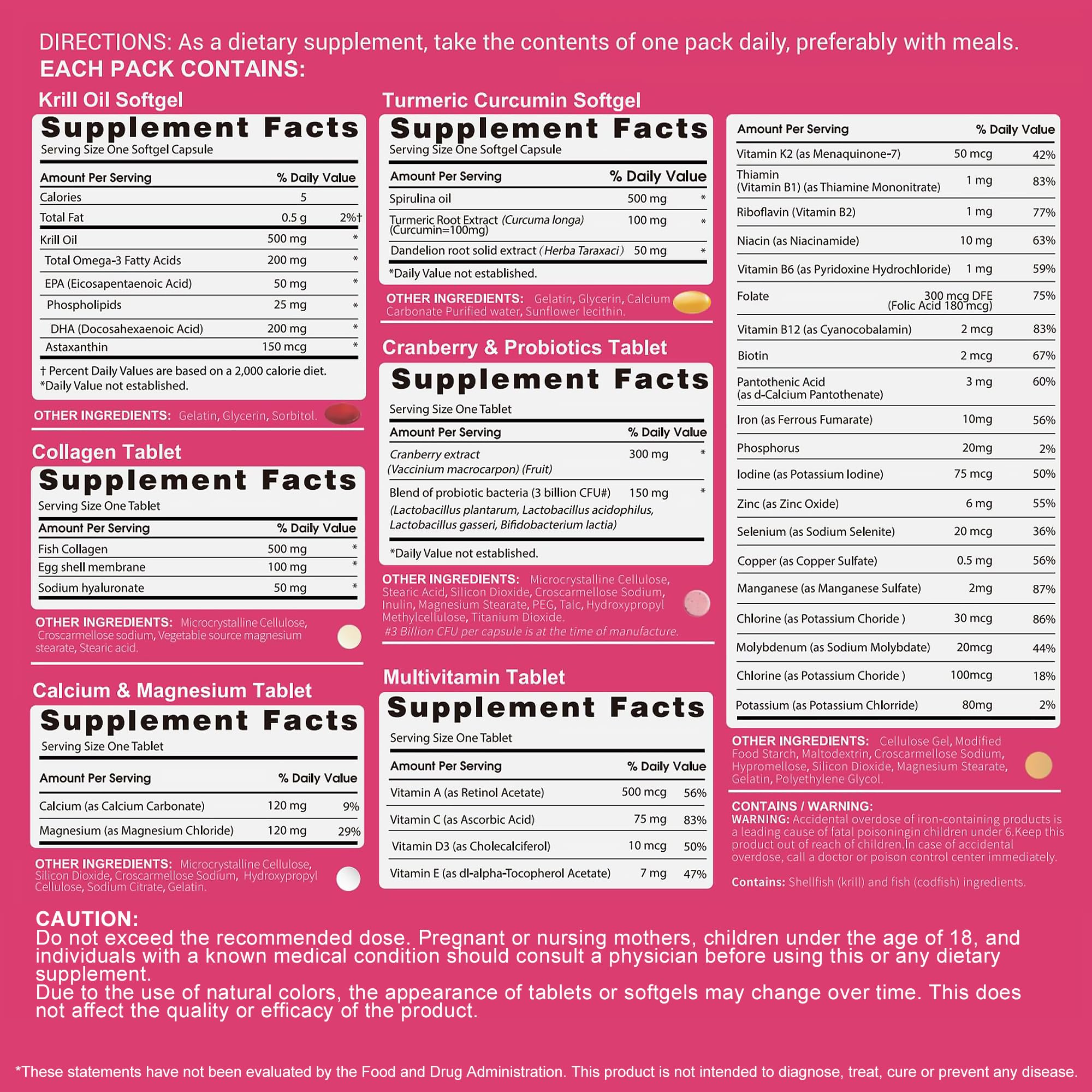 Lifestyle image of RevitaPlus Women's Multivitamin Supplement Pack in a kitchen setting