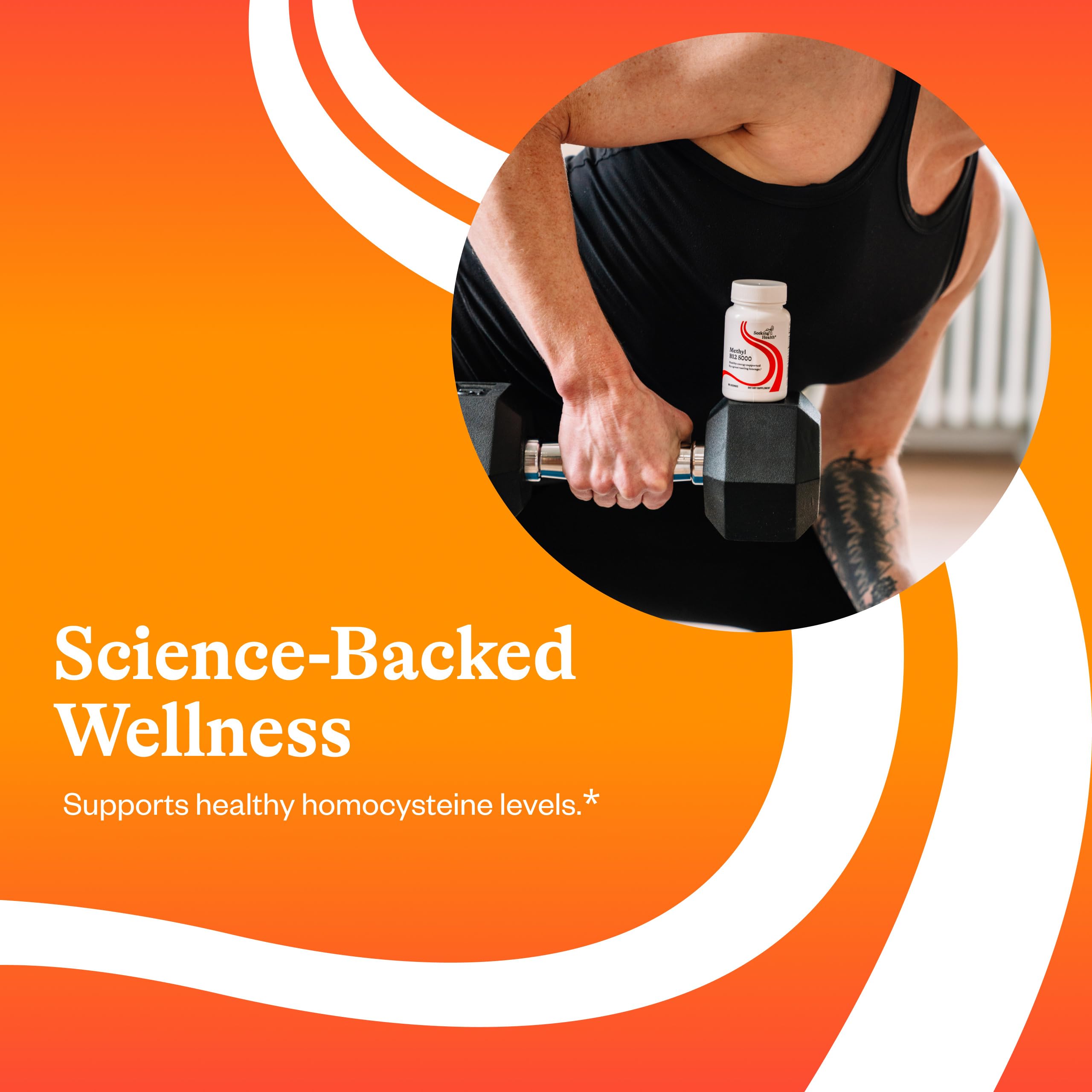 Lifestyle image of Seeking Health Vitamin B12 Lozenges on a kitchen counter