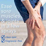 Lifestyle image of ShiKai Magnesium Body Ease Spray in use