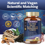 Lifestyle image of Totaria Sea Moss Capsules on a kitchen counter