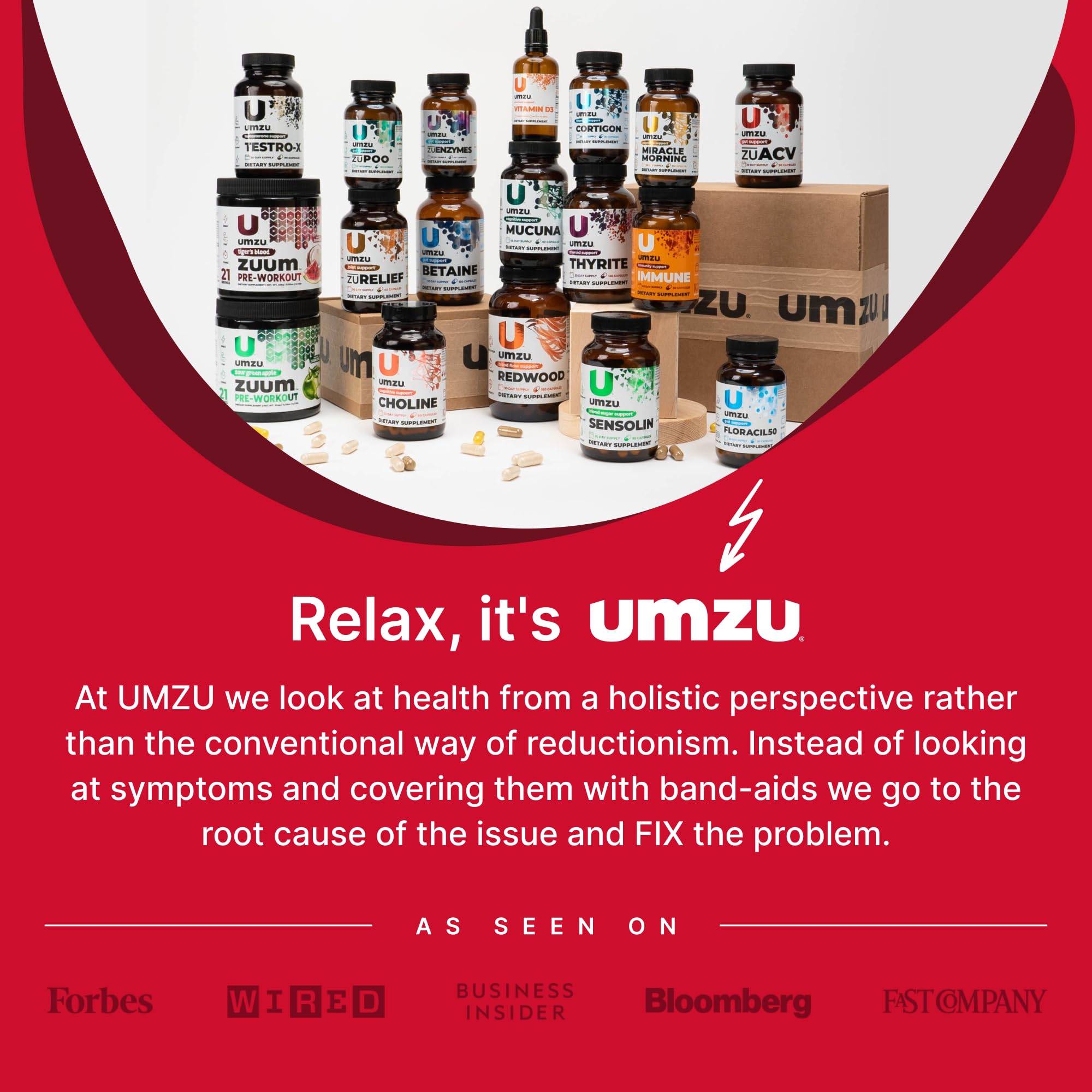 Lifestyle image of UMZU Prebiotic Apple Cider Vinegar Capsules with fresh apples