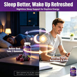 Lifestyle image of Verdigoris Melatonin Gummies with a bedtime setting