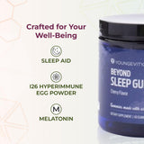 Lifestyle image of Youngevity Sleep Gummies on a bedside table