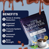 Lifestyle image with FKMS AUTHENTIC Nighttime Magnesium Hot Cocoa
