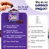 Lifestyle scene of a child enjoying OH MY CHEWY Kids Magnesium Gummies
