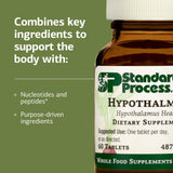 Lifestyle scene showing Standard Process Hypothalmex Supplement 113g on a kitchen counter