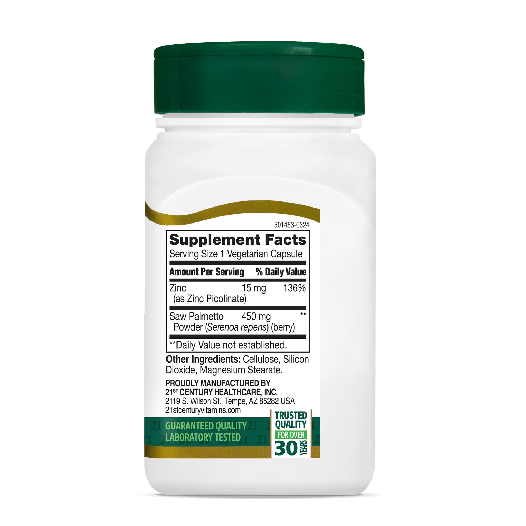 Lifestyle scene with 21st Century Saw Palmetto Extract