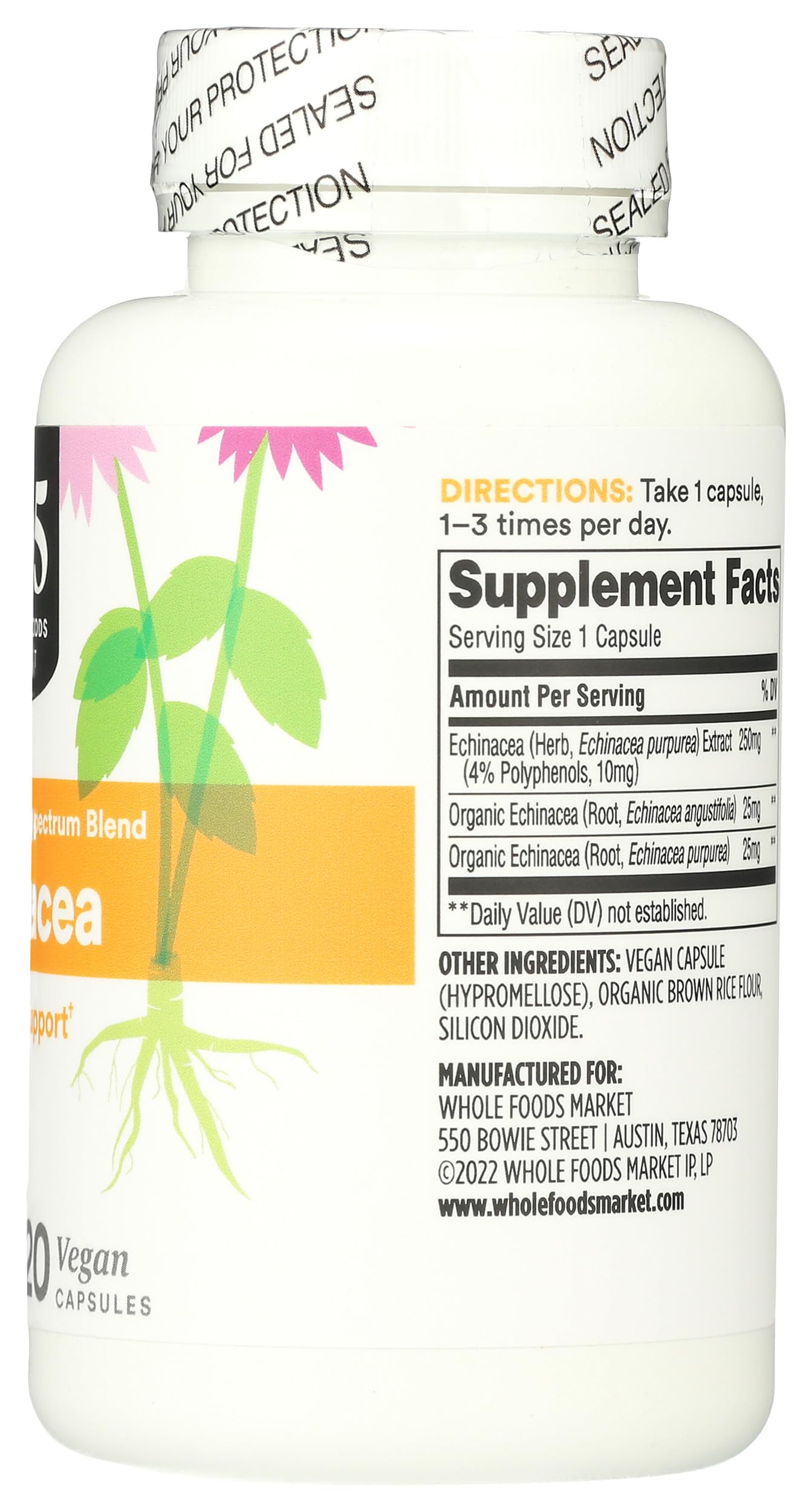 Lifestyle scene with 365 by Whole Foods Market Echinacea Supplement