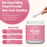Lifestyle scene with Akasha Superfoods Pearl Powder in a smoothie
